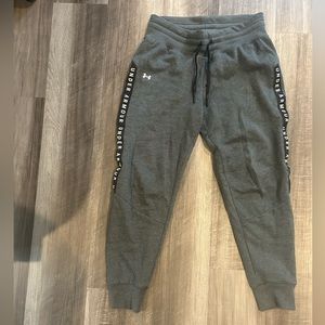 Under Armour jogger sweatpants new without tags grey charcoal with logo